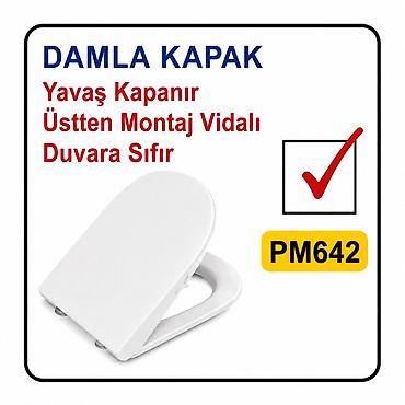 чехол для стульев: Damla tualet oturacağı qapağı – model PM642 🇹🇷 - Yavaş bağlanma — 1