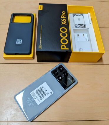 поко хз: Poco X6 Pro 5G, Колдонулган, 512 ГБ, түсү - Боз, 2 SIM