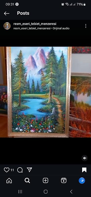 Ev üçün dekor: Satılır 2resm Ölçülərmüxtəlifdir. Resm eseri,Tablo,Kartina.  Səhifəyə — 6
