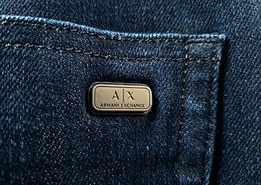 темно синего цвет с: Мужские джинсы, L, Armani, Новый, цвет - Синий, Самовывоз — 3