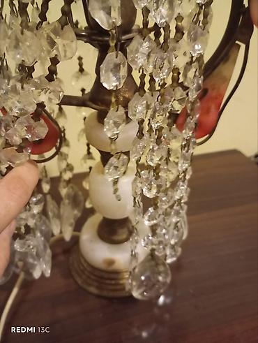 Ev üçün dekor: Kristal bəzəkli masa lampası - Stil: klassik/antik üslubda dekorativ — 2