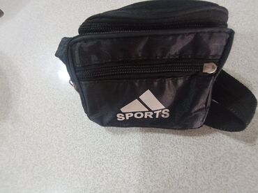 цепочка с жемчугом в ракушке: Барсетка, Adidas, Застежка на молнии, Б/у