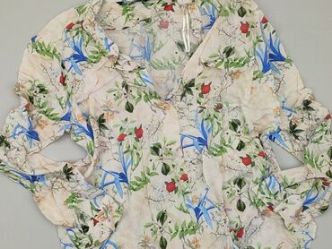 gładka bluzki z krótkim rękawem: Blouse, Zara, S (EU 36), condition - Very good