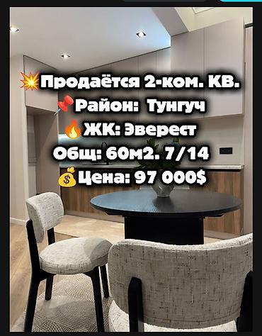 Продажа квартир: 2 комнаты, 60 м², Элитка, 7 этаж, Дизайнерский ремонт — 1