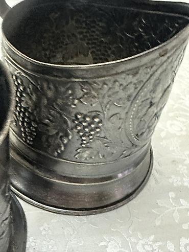 samdamlar: Metaldan hazırlanmış dekorativ stəkanaltı/çəngəl tutacağı (2 ədəd) - — 1