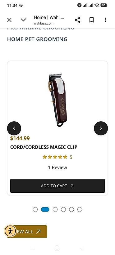mal bazari: Wahl Cord/Cordless Magic Clip – original əlimdə var Cənubi Koreyadan — 1