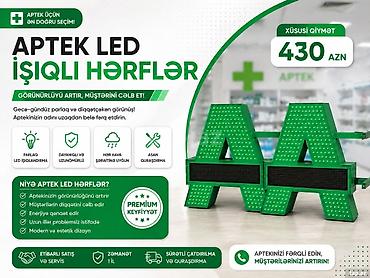 ff hesab satışı: Aptek üçün Led A hərfi satılır — 1