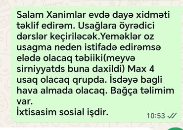 Təlim, kurslar: Masazır qəsr yaşayis kompleksi
Elaqe n 050 261 28 84