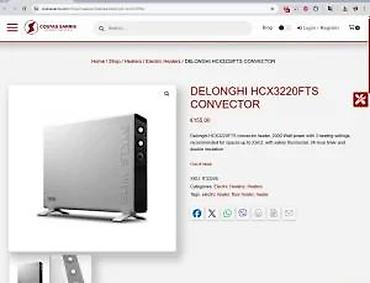 Kaloriferi: Delonghi Slim Style HCX3220FTS – električni konvektor - Snaga: 2000 W — 18
