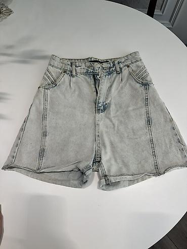 ayaqqabı мокасини: - Açıq mavi rəngli denim kombinezon: qısa qollu, yaxalıqlı, ön hissədə — 9