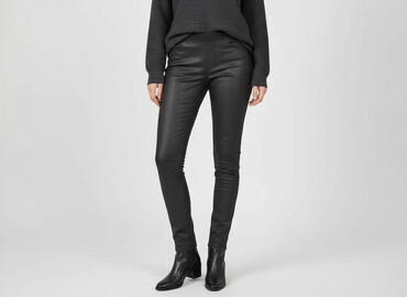 legginsy ocieplane skóra: Reserved YFL, Leggings Elegant for women, size S