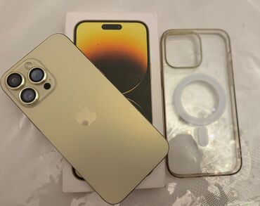 Apple iPhone: IPhone 14 Pro Max, 512 GB, Matte Gold, Barmaq izi, Face ID