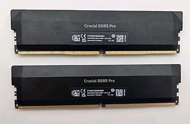 ddr5 sdram: Оперативная память (RAM) для ПК, Б/у, Crucial, 32 ГБ, DDR5, 6400 МГц — 2