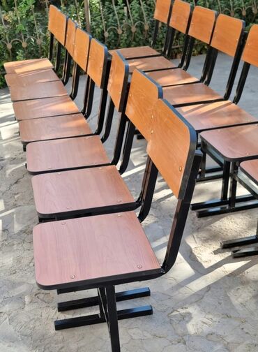 Комплект парт и стульев: Комплект парты и стула, Новый, Самовывоз, цвет - Голубой — 8