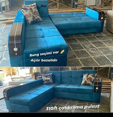 Divanlar: Künc divan – açılır bazalı model. - Ölçü: 310 sm - Rəng seçimi var - — 1