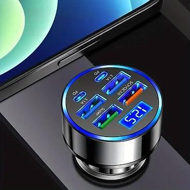 akcija ventilatora: Brzi USB punjač za automobil sa 6 portova (PD+QC3.0) T-7NOVO. Opis — 3