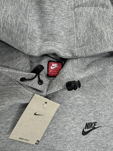 nike tech flece: Мужская толстовка, M, L, Nike, Новый, цвет - Серый, Самовывоз — 2