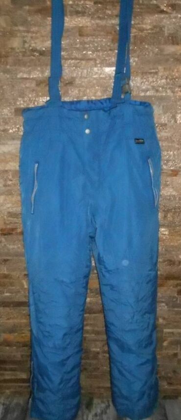 prugaste pantalone: Ski pants, XL (EU 54), color - Light blue