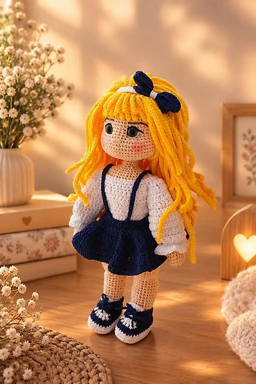 Kuklalar: Əl işi amigurumi kukla - Material: yüksək keyfiyyətli ip akril — 1