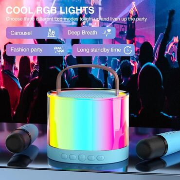 Zvučnici i stereo sistemi: Karaoke Bluetooth Rgb Prenosni Zvucnik D23 Karaoke mašina ima odličan — 7