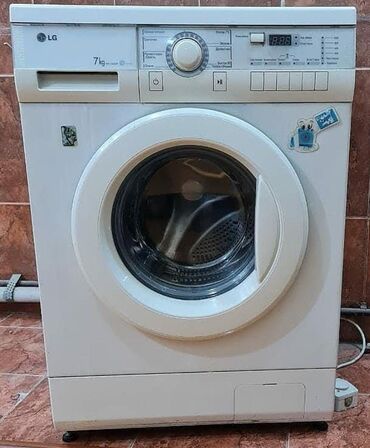 бу стиральные машины: Paltaryuyan maşın LG, 7 kq, Avtomat, Qurutmasız, Kredit yoxdur