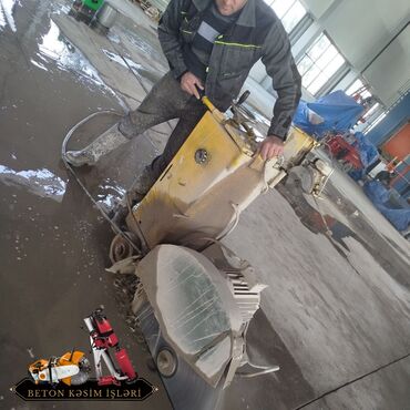 Beton işləri: #Betonkesme #betondeşmə Beton kubik kərpic - dən kəsim deşim — 8