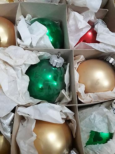 Көркөм өнөр жана коллекциялоо: Винтажный набор из 25 ёлочных новогодних игрушек ГДР советского — 3