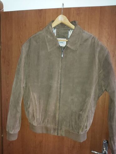 Muška odeća: Muska kozna jakna u braon boji vrlo malo nosena, velicina XL