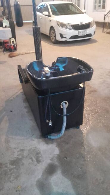 рабочая одежда: Мойка парикмахерская с креслом-лежаком - Цвет: черный - Конструкция