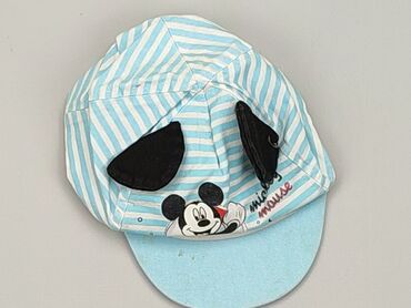 czapka z ruchomymi uszami: Czapka z daszkiem 2-3 lat, Bawełna, stan - Dobry