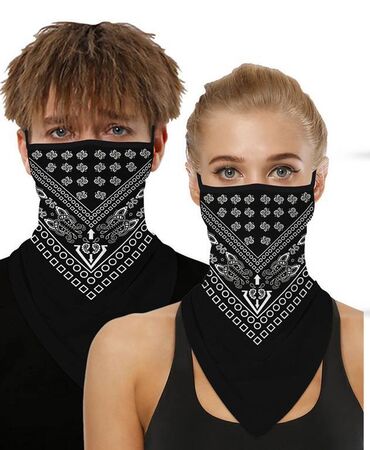 маска для лицо: Шарф-гетра, роскошная бандана, маска-повязка, балаклава, маска для