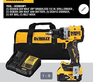 насадка для дрели: Насадка-ножницы DeWALT Impact Connect 18 GA (поворот 360°) + 7500c — 9