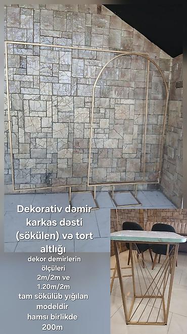 brawl hesap satma: Dekorativ dəmir karkas dəsti və tort altlığı - Tam sökülüb-yığılan — 1