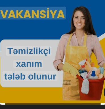 чистка мебели на дому: ATOM Fitness zala təmizlikçi XANIM axtarilir. İş saatı 2 ci smen