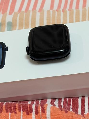 часы apple watch 9: Apple Watch (серия с прямоугольным дисплеем 45 мм, корпус темно синий — 4