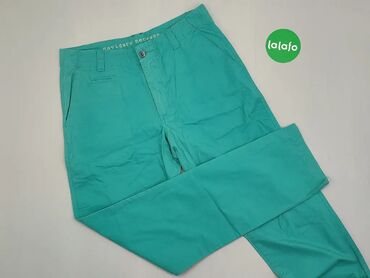 Spodnie: Spodnie M (EU 38), stan - Dobry, wzór - Jednolity kolor, kolor - Turkusowy