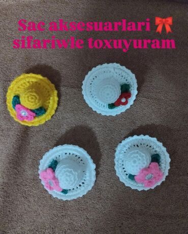 sintepon uşaq kombinzonları: Toxunma sac aksesuarlari 🎀 sifariwle toxuyuram rengi isteye gore