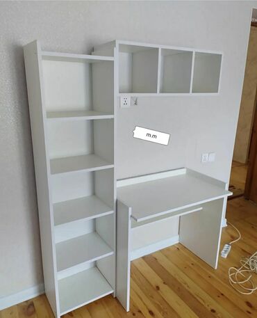 Uşaq masaları: Oğlan və qız üçün, Yeni, Siyirməli, Yazı masası, Stulsuz — 11