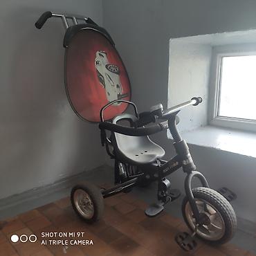 trike: Детский трехколесный велосипед с родительской ручкой и козырьком — 1