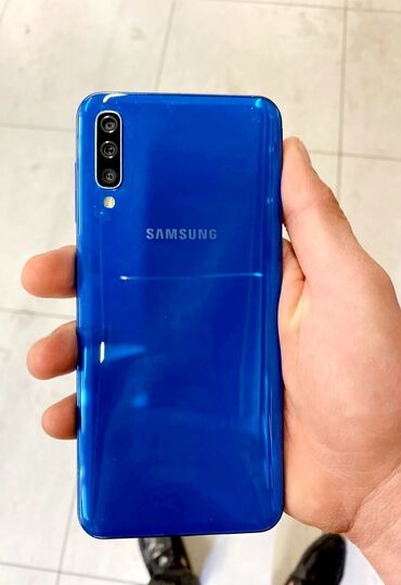 samsung a50 baku electronics: Samsung A50, 128 GB, rəng - Göy, Sensor, Barmaq izi, Face ID