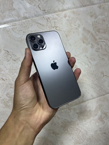 айфон 16 про макс бу: IPhone 12 Pro, 128 ГБ, Заряддоочу түзүлүш, Коргоочу айнек, Кабель, 81 %