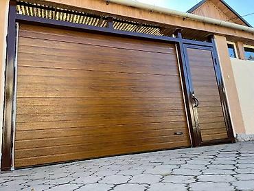 Откатные ворота: Откатные ворота из сэндвич‑панелей - Полотно из сэндвич‑панелей с — 5