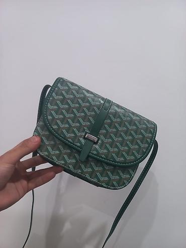 leopard 7: GOYARD PARIS сумка женская новая Сумка через плечо в зеленом цвете с — 1