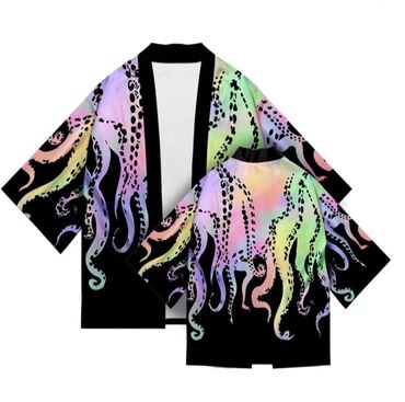 пиджак оверсайз: Хаори.Свободная оверсайз рубашка в японской стилистике. Легкий