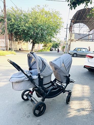 rezin çəkmə: İkiz/iki uşaqlı körpə arabası – modul tipli - Ön-arka düzülüşlü iki — 2