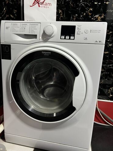 автомат стиральный: Стиральная машина Hotpoint Ariston, Б/у, Автомат, До 6 кг, Полноразмерная