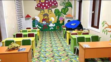 Uşaq masaları: Oğlan və qız üçün, Yeni, Siyirməsiz, Bağça masası, Stullar ilə — 5