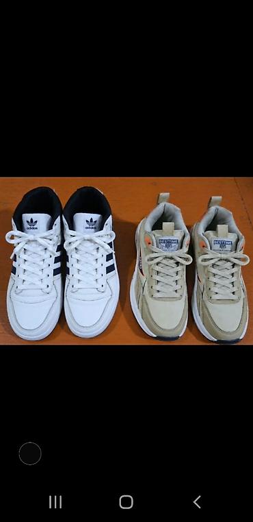 krossovka: Rəng - Ağ Krossovkalar, Adidas, Ölçü: 36, Oğlan üçün — 1
