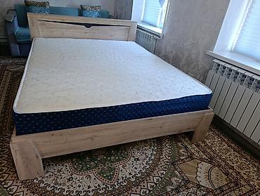 двухъярусные кровати с матрасом: Двуспальная кровать, Б/у, С матрасом, длина - 200 см — 2