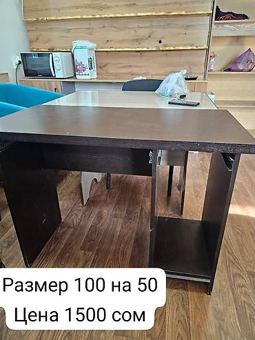 Офисная мебель: Офисный стол, Б/у, Нерегулируемый, цвет - Черный, Прямоугольный, ЛДСП, Платная доставка — 10